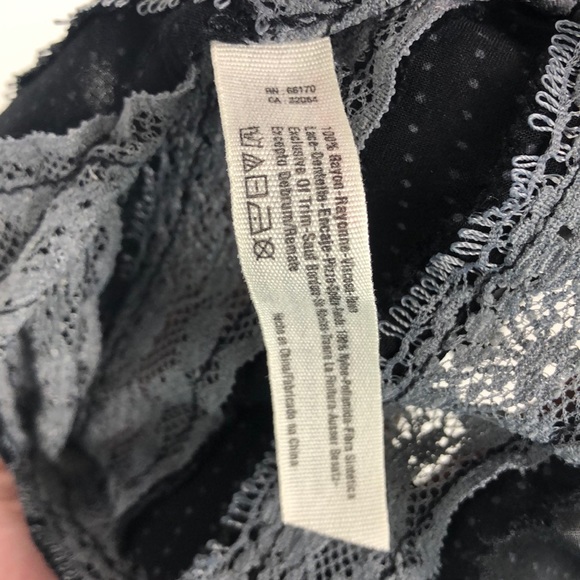 SOLD Free People Voile Polka Dot Lace Trim Tunic - Picture 5 of 5